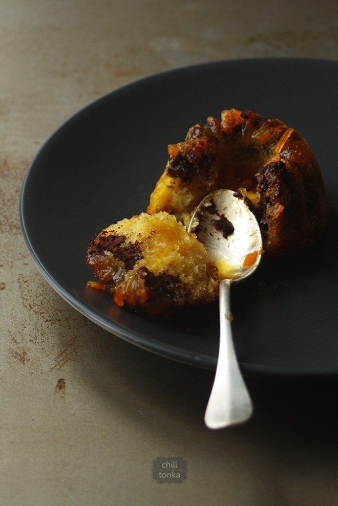 Mini chocolate – orange bundt cakes