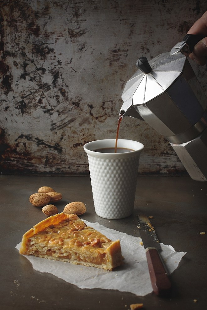 Dulce de leche almond  tart