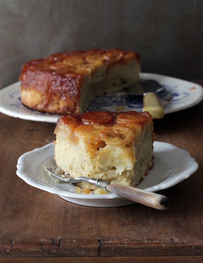 Banana upside-down cake | chilitonka
