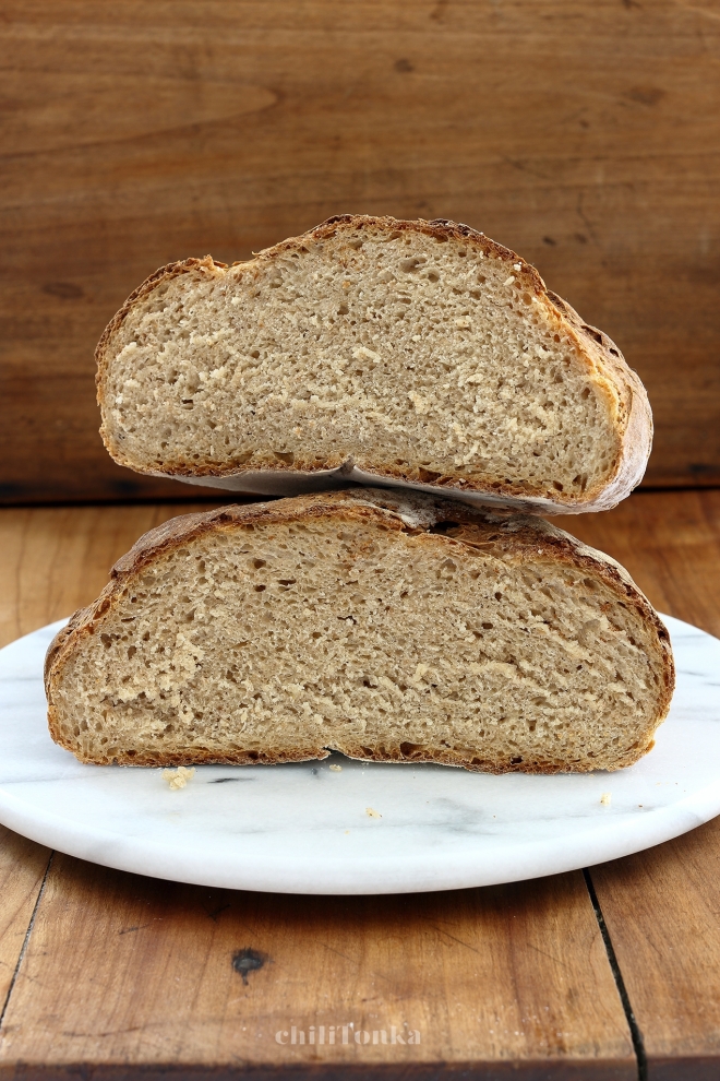 Chleb pszenno orkiszowy na suchym zakwasie | chilitonka