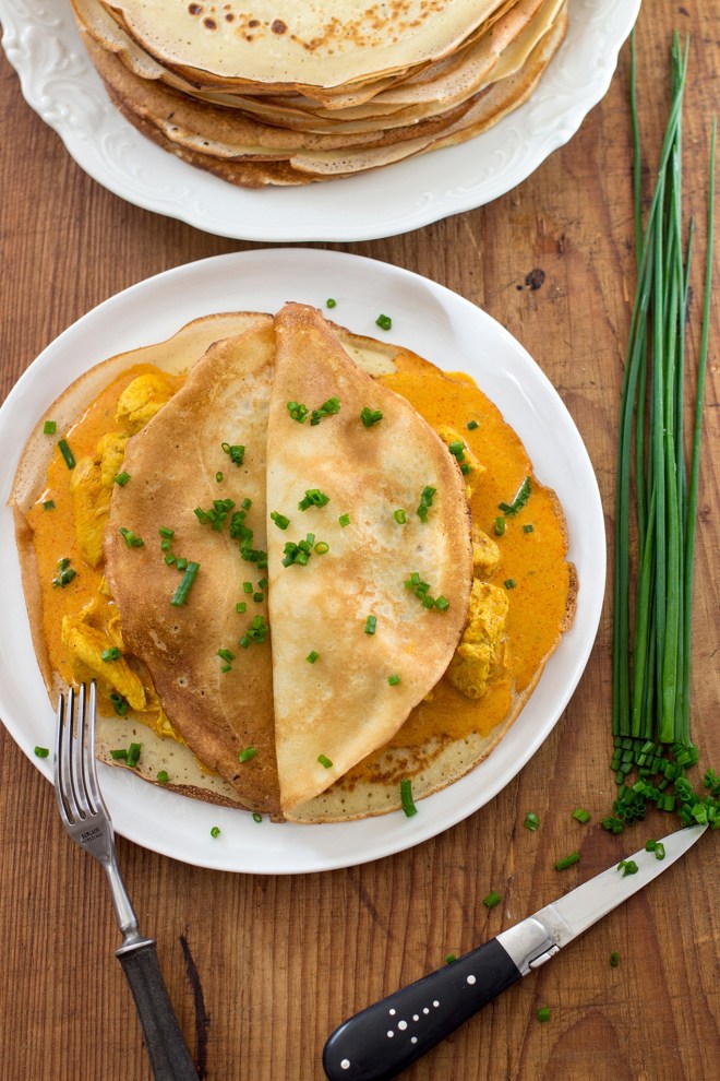 Naleśniki z kurczakiem curry | chilitonka