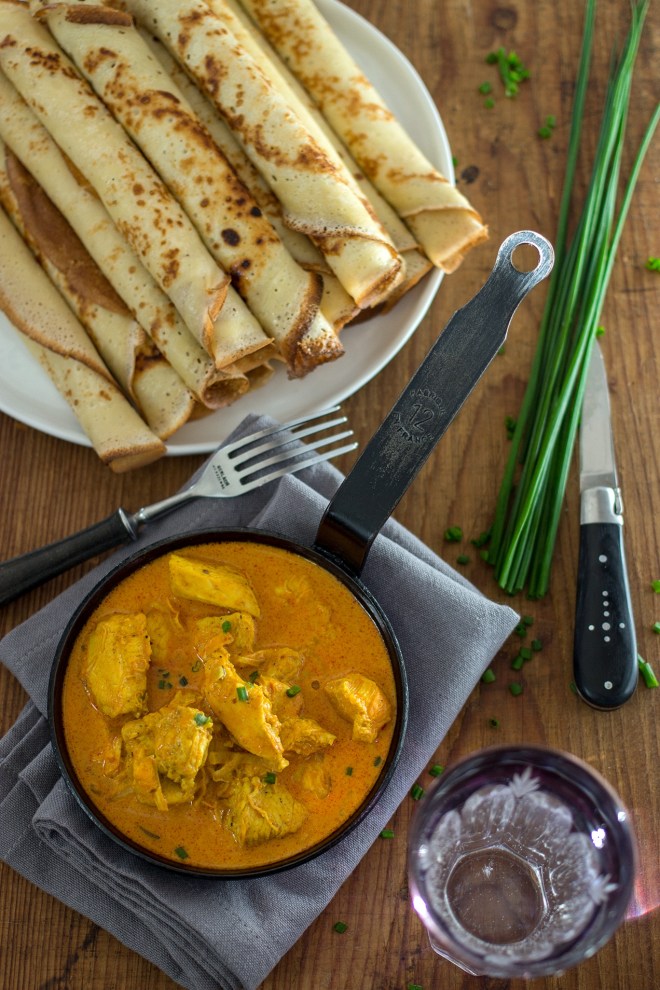 Naleśniki z kurczakiem curry| chilitonka