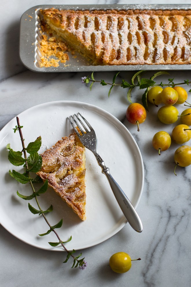Tarta migdałowa z mirabelkami | chilitonka
